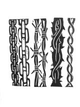 Cadenas y púas / Negro