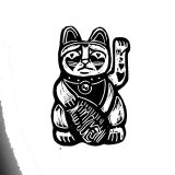 Gato de la suerte / Negro