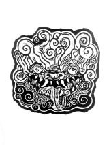 León chino / Negro